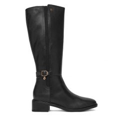 Kozaki MEXX. Czarne kozaki damskie Mexx, bez obcasa, na płaskiej podeszwie. Za 599.99 zł.