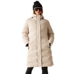 Kurtka Ocieplana Damska Wander. Brązowe kurtki damskie Dare 2b, xl, z aplikacjami, z dzianiny, z kapturem. Za 300.99 zł.