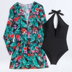 Strój kąpielowy jednoczęściowy z wygodnym krojem na plażę i basen Aili. Kostiumy jednoczęściowe damskie Intica, m, bez wzorów, do pływania. Za 169.00 zł.