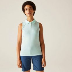 Tima II damska koszulka. Białe koszulki sportowe damskie Regatta, bez wzorów, bez kołnierzyka, bez ramiączek. Za 133.00 zł.