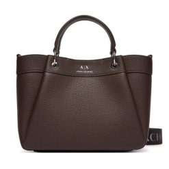 Torebka Armani Exchange. Brązowe torebki do ręki damskie Armani Exchange, bez wzorów, klasyczne, bez dodatków. Za 729.99 zł.
