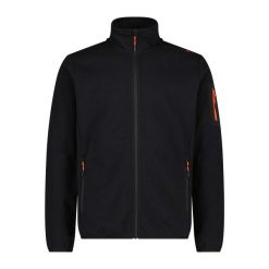 Bluza zippowana z technicznej siateczki CMP. Czarne bluzy męskie CMP, l, bez wzorów, z dzianiny, z kapturem. Za 252.40 zł.