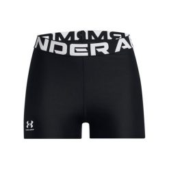 Damskie Szorty Under Armour HeatGear. Białe legginsy damskie Under Armour, bez wzorów, z materiału, do biegania. Za 179.50 zł.
