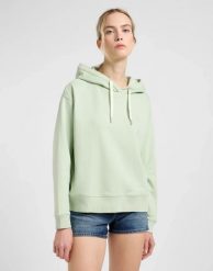 DAMSKA BLUZA LEE ESSENTIAL HOODIE SOFT SAGE 112363839. Bluzy damskie Lee, s, bez wzorów, z kapturem. Za 199.99 zł.