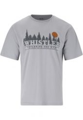 T-shirt Whistler Cashew. Szare t-shirty męskie Whistler, uniwersalny, bez wzorów, z bawełny, eleganckie, bez kołnierzyka. Za 127.50 zł.
