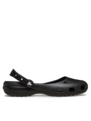 Crocs Baleriny Classic Ballet 211994 Czarny. Czarne baleriny damskie Crocs, bez wzorów, z tworzywa sztucznego, bez obcasa. Za 189.99 zł.