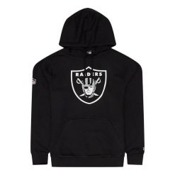 Bluza z kapturem Las Vegas Raiders. Białe bluzy męskie New Era, m, bez wzorów, z bawełny, z kapturem. Za 287.50 zł.