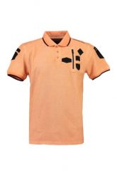 Koszulka męska Canadian Peak Kagger. Brązowe koszulki polo męskie Canadian Peak, l, z aplikacjami, z bawełny, klasyczne, bez ramiączek. Za 129.49 zł.