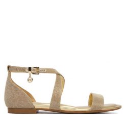 Sandały MICHAEL Michael Kors. Żółte sandały damskie MICHAEL Michael Kors, bez wzorów, bez obcasa, na płaskiej podeszwie, bez zapięcia. Za 589.99 zł.