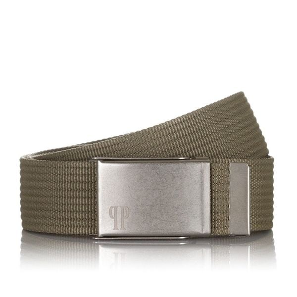 Pasek parciany PAOLO PERUZZI PW-19-105 cm khaki. Brązowe paski damskie Paolo Peruzzi, bez wzorów, z materiału. Za 34.00 zł.