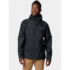 Płaszcz Przeciwdeszczowy Męski Columbia Hikebound II. Czarne kurtki męskie Columbia, l, bez wzorów, eleganckie, bez kaptura. Za 376.89 zł.