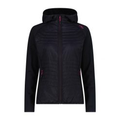 Bluza damska turystyczna CMP 35E6506. Czarne bluzy sportowe damskie CMP, xs, bez wzorów, bez kaptura, trekkingowe. Za 382.50 zł.