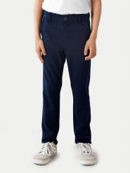 NAME IT Chinosy 13223129 Granatowy Regular Fit. Niebieskie spodnie materiałowe dla chłopców Name it, bez wzorów, z materiału. Za 119.99 zł.