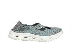 Półbuty Rock Djerba Reptile 032034, Niebieski, Materiał - 39. Niebieskie półbuty damskie Rock Spring, na lato, bez wzorów, z materiału, rockowe, bez obcasa, bez zapięcia. W wyprzedaży za 134.10 zł.