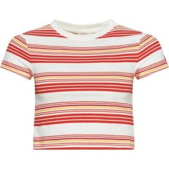 Koszulka turystyczna damska Superdry Vintage Crop. Białe koszulki sportowe damskie Superdry., m, bez wzorów, z bawełny, bez kołnierzyka, bez ramiączek. W wyprzedaży za 59.00 zł.