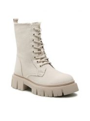 Jenny Fairy Trapery WS5816-02 Beżowy. Brązowe śniegowce i trapery damskie Jenny Fairy, z materiału. Za 125.99 zł.