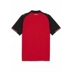 Męska domowa koszulka Stade Rennais F.C. 25/26 PUMA Red Black. Czarne koszulki sportowe męskie Puma, m, bez wzorów, bez kołnierzyka, bez ramiączek, do piłki nożnej. Za 424.00 zł.
