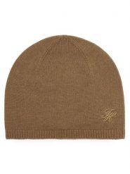Tommy Hilfiger Czapka Script AW0AW19105 Brązowy jasny. Brązowe czapki i kapelusze damskie Tommy Hilfiger, na zimę, bez wzorów, z bawełny. Za 249.99 zł.