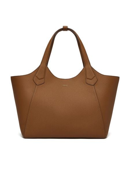 BOSS Torebka 50563395 Brązowy. Brązowe torebki do ręki damskie Boss, bez wzorów, ze skóry, bez dodatków. Za 1,035.99 zł.