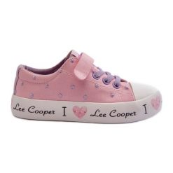 Trampki Dziewczęce Lee Cooper LCW-24-02-2160 Różowe. Czerwone trampki i tenisówki dziewczęce bez wzorów, z gumy, bez zapięcia. Za 182.49 zł.