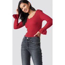 Trendyol Sweter z dekoltem v - Red. Swetry damskie marki Trendyol. Za 80.95 zł.