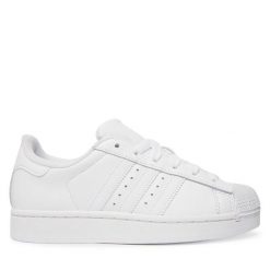Sneakersy adidas. Białe trampki i tenisówki chłopięce Adidas, bez wzorów, bez zapięcia. Za 399.99 zł.
