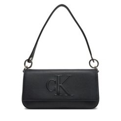 Torebka Calvin Klein Jeans. Czarne torebki do ręki damskie Calvin Klein Jeans, bez wzorów, z jeansu, klasyczne, bez dodatków. Za 279.99 zł.