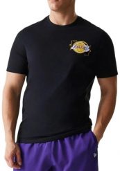 Koszulka New Era Nba Z Nadrukiem Reg Tee Loslak Dorosłych. Czarne koszulki sportowe męskie New Era, s, bez wzorów, z bawełny, bez kołnierzyka, bez ramiączek. Za 189.99 zł.