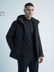 Wodoodporna kurtka SNSY PERFORMANCE - czarny. Czarne kurtki męskie Sinsay, l, bez wzorów, trekkingowe. Za 149.99 zł.