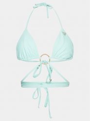 Guess Góra od bikini E4GJ45 MC04R Błękitny. Niebieskie bikini damskie Guess, xs, z aplikacjami. Za 149.99 zł.