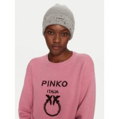 Czapka PINKO. Szare czapki i kapelusze damskie Pinko, na zimę, bez wzorów. Za 539.99 zł.