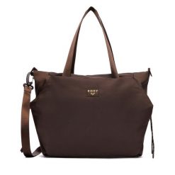 Torebka Roxy. Brązowe torebki do ręki damskie Roxy, bez wzorów, klasyczne, bez dodatków. Za 129.99 zł.