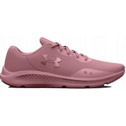 Buty Under Armour Charged Pursuit 3 W 3024889 602 różowe. Czerwone obuwie sportowe damskie bez wzorów, z gumy, do biegania. Za 385.08 zł.