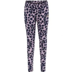 Legginsy dziewczęce Hummel Badia. Fioletowe legginsy dla dziewczynek Hummel, bez wzorów, z bawełny. Za 191.00 zł.