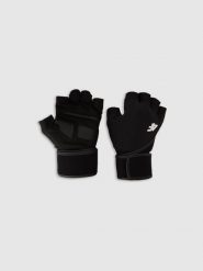 4F Rękawiczki treningowe uniseks - czarne L. Czarne rękawiczki męskie 4f, bez wzorów. Za 99.99 zł.