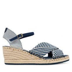 Espadryle Gant. Niebieskie sandały damskie GANT, bez wzorów, bez obcasa, bez zapięcia. Za 229.99 zł.