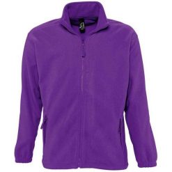 Bluza Polarowa Unisex Dla Dorosłych North. Fioletowe kurtki sportowe damskie SOL'S, na zimę, m, bez wzorów, z polaru, bez kaptura, trekkingowe. Za 110.99 zł.