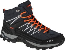Buty trekkingowe męskie CMP Rigel Mid Trekking Shoe Wp Antracite/Flash Orange r. 42 (3Q12947-56UE). Pomarańczowe trekkingi męskie CMP, trekkingowe. Za 418.68 zł.