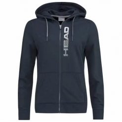Bluza z kapturem damska Club Greta. Niebieskie bluzy damskie Head, xl, bez wzorów, z bawełny, z kapturem. Za 344.00 zł.