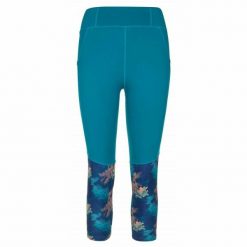 Damskie legginsy fitness 3/4 Kilpi SOLAS-W. Niebieskie legginsy damskie Kilpi, xs, bez wzorów, na fitness i siłownię. Za 174.18 zł.
