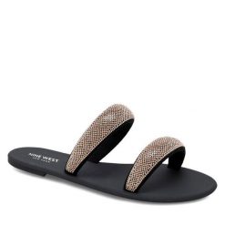 Klapki Nine West. Żółte klapki damskie Nine West, bez wzorów, bez obcasa. Za 89.99 zł.