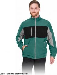 R.E.I.S. LH-FMN-P - Bluza polarowa - zielono-czarno-szary M. Czarne bluzy damskie R.E.I.S., m, bez wzorów, z polaru, bez kaptura. Za 114.83 zł.