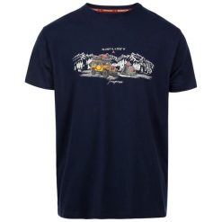 T-shirt Trespass Horton. Niebieskie t-shirty męskie Trespass, l, bez wzorów, z bawełny, klasyczne, bez kołnierzyka. Za 82.25 zł.