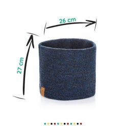 Komin Męski Zimowy Brødrene K2 Granatowa Mulina. Brązowe szaliki męskie na jesień, bez wzorów, z materiału. Za 42.99 zł.