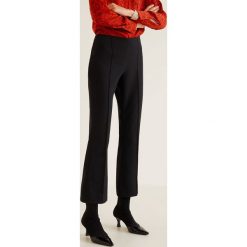 Mango - Spodnie Sito. Szare spodnie materiałowe damskie Mango, z elastanu. Za 139.90 zł.