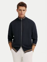 Bugatti Bluza 8750-75080C Granatowy Regular Fit. Niebieskie bluzy męskie Bugatti, m, bez wzorów, z syntetyku, bez kaptura. Za 539.99 zł.