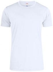 Clique Basic Active-T Koszulka męska 100% poliester UV/50 – white. Białe koszulki sportowe męskie CLIQUE, l, bez wzorów, z poliesteru, bez kołnierzyka, bez ramiączek. Za 87.09 zł.