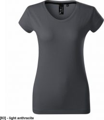 MALFINI Exclusive 154 - ADLER - Koszulka damska, 160 g/m, 100% SUPIMA bawełna, - light anthracite 2XL. T-shirty damskie Malfini, m, bez wzorów, z bawełny, bez kołnierzyka. Za 63.19 zł.