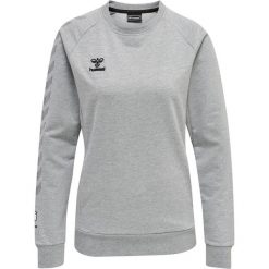Damska bluza bawełniana Hummel Move Grid. Szare bluzy sportowe damskie Hummel, xs, bez wzorów, z bawełny, bez kaptura, na fitness i siłownię. Za 222.00 zł.