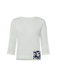 Marc Cain Koszulka Kobiety Bawełna biały, 38. Białe t-shirty damskie Marc Cain, bez wzorów, z bawełny, bez kołnierzyka. Za 649.95 zł.